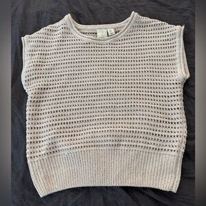 Joie Women's Beige Open-Knit Sweater size S